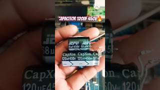 CROWN LED TV me capacitor 120uf 450V change youtubeshorts shortvideos viralvideosrepair [upl. by Zetrom]