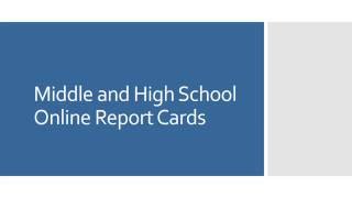 Accessing Electronic Report Cards [upl. by Grimbly]