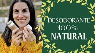 ✨DIY✨ DESODORANTE 100 NATURAL🌿sin ALUMINIO  PARABENOS  ALCOHOL BICARBONATO  COSMETICA NATURAL🍀 [upl. by Olivette533]