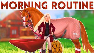 AUTUMN EQUESTRIAN MORNING ROUTINE  Star Stable Realistic Roleplay [upl. by Nosirrag411]