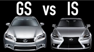 20132020 Lexus GS 350 vs IS 350 Which is Best [upl. by Kovar]