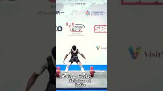 new world junior deadlift record 2655 body weight 59 💪 [upl. by Caressa959]