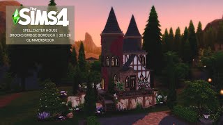 Spellcaster House 🔮  Glimmerbrook  The Sims 4  Realm of Magic  Stop Motion  No CC Build [upl. by Hakeber418]