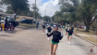 Washington Marion High Band  Oak Park Elementary quotMardi Grasquot Parade 2024  Lake Charles Louisiana [upl. by Carleton]