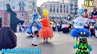 Trobada de Gegants de la Barceloneta 2024 Barcelona 4K [upl. by Dukey]