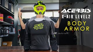 ACERBIS XAIR I Body Armor I Level 2 amp Lightweight I Review [upl. by Aspia]