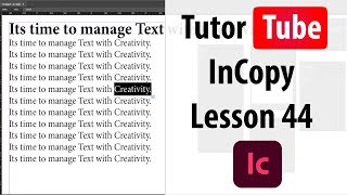 Adobe InCopy Tutorial  Lesson 44  Spell Check and Dynamic Spell Check Options [upl. by Pebrook]