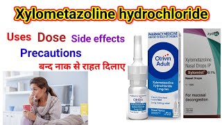 Xylometazoline hydrochloride ip uses side effects precautions in hindi me [upl. by Rafaello]