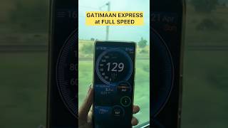 GATIMAAN EXPRESS running at Full Speed 130KmsHr 😳😳 indiarailways train speed [upl. by Gustaf]