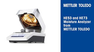 HE53 and HE73 Moisture Analyzer from METTLER TOLEDO [upl. by Thorfinn]