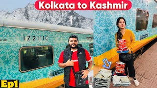 Train Journey to Kashmir  Kolkata to Kashmir Humsafar Express Journey  IRCTC Pantry food Review [upl. by Nesiaj]