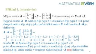 84  Maticová algebra [upl. by Lenes621]