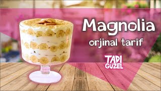 Magnolia tarifi  orjinal lezzet  tatlı tarifi  magnolia recipe [upl. by Nnairac]