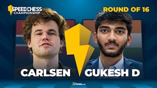 Carlsen v Gukesh  Can An Indian Prodigy Defeat The World Chess CHAMPION In Speed Chess  SCC 2022 [upl. by Ahsaele]