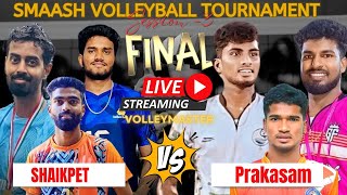 FinalSET 2PART 2PRAKASAM TEAM vs SHAIKPET TIGERKALYANGANESHADIsmaash volleyballTournament [upl. by Maltzman]