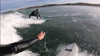 Board Swapping at 23ft Sandend [upl. by Olonam849]