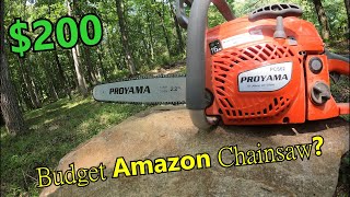 Budget Amazon Chainsaw PROYAMA 62cc 2 stroke [upl. by Lerret272]