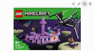 reviewing the lego minecraft ender dragon and end ship [upl. by Crespo647]