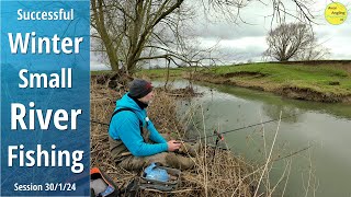 Successful Winter Small River Fishing With Bread  30124 Video 467 [upl. by Ruel836]