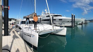 Learning to sail Whitsundays on a catamaran part 1  is this the life for us [upl. by Lisha]