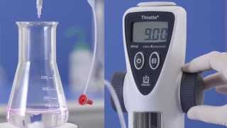 Titrette®  Titration with the digital bottletop burette [upl. by Janessa]