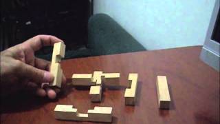 SOLUCIÓN Cruz de las tres direcciones Tutorial wooden puzzle [upl. by Sharos851]