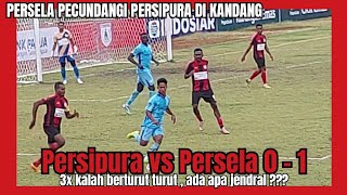 FT  Persipura vs Persela Lamongan 0  1  Persipura Hattrick kekalahan [upl. by Kurtzig]