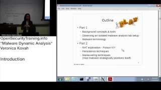 Dynamic Malware Analysis D1P01 Introduction [upl. by Aulea]