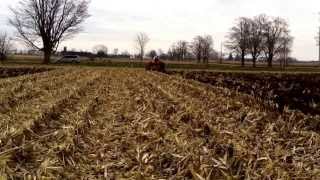 Allis chalmers 190 xt plowing cornstalks monoframe 2000 [upl. by Sonnie459]