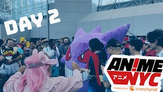 GIANT GENGAR AT THE POKEMON COSPLAY MEETUP ANIME NYC 2024 VLOG DAY 2 [upl. by Adnerol]