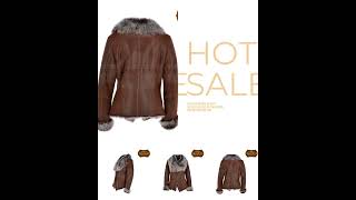 Shearling jacket women Brown fashion sportsequipment  Flat 10 OFF [upl. by Nifled]