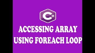 ACCESSING ARRAY USING FOREACH LOOP IN CSHARP  URDU  HINDI [upl. by Abey]