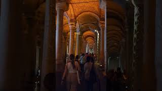 Brief video while walking through Basilica Cistern [upl. by Yadroc275]