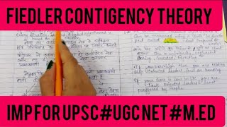 Fiedler Contingency Model of leadershipLPC THEORY Of Fiedler [upl. by Alyakim]