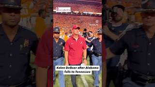 Kalen DeBoer leaves the field after Alabama falls to Tennessee [upl. by Ul912]