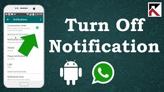 How To Turn Off WhatsApp Notifications Android [upl. by Rosenblast803]