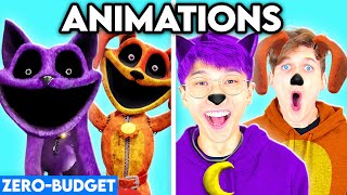 ANIMATIONS WITH ZERO BUDGET POPPY PLAYTIME CHAPTER 3 DOGDAY MISS DELIGHT CATNAP HUGGY amp MORE [upl. by Ruphina]