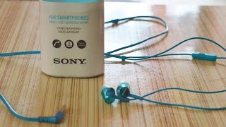 SONY MDR EX155AP Headphone Unboxing amp quick Review [upl. by Iinden]