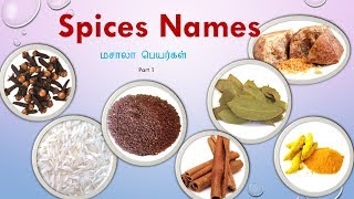 Spices names in Tamil and EnglishIndian SPICES Masala Names in Tamil amp English with Pictures [upl. by Steward103]