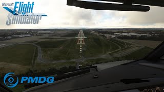 MSFS 2020  Stunning approach into Prague  PMDG 737 [upl. by Heimlich950]