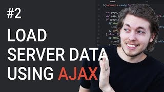 2 How to load in data from a server using AJAX  Learn AJAX programming [upl. by Suirauqed]