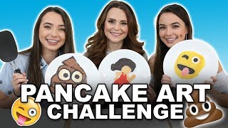 Pancake Art Challenge with Rosanna Pansino  Merrell Twins [upl. by Manolo]