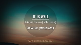 It Is Well  Bethel Music  Karaoke Minus One Good Quality [upl. by Leese844]