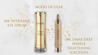 Modo de Usar 24K Deep Wrikle amp Eye Serum [upl. by Eicart]