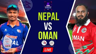 Nepal vs Oman Live  ICC T20 World Cup Asia Qualifier Live  Oman vs Nepal Live [upl. by Araccat]