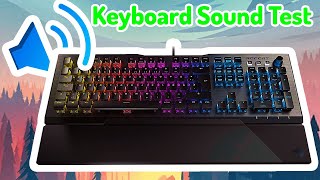 ROCCAT VULCAN 120 AIMO keyboard sound test  nicest sounding non custom gaming keyboard [upl. by Uke934]