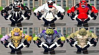 All Big Fig Character perform Venom transform animation in LEGO Marvel Super Heroes 2 [upl. by Norty]