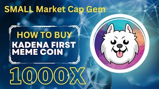 How To Buy Kishu Ken  Kadena First Meme Coin crypto kadena kda [upl. by Picco]