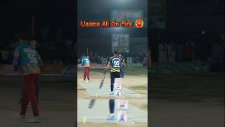 Usama Ali On Fire 🔥🥵 Usama Aggressive Mode 😳tapeballcricket trending grow shorts [upl. by Pestana]