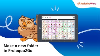 Make a new folder in Proloquo2Go [upl. by Ezequiel522]